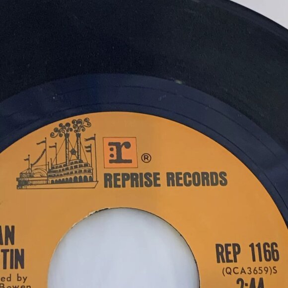 Dean Martin Smile (7 Vinyl, 45 RPM, 1973) Reprise REP 1166 VG Get On With Your - Picture 8 of 11